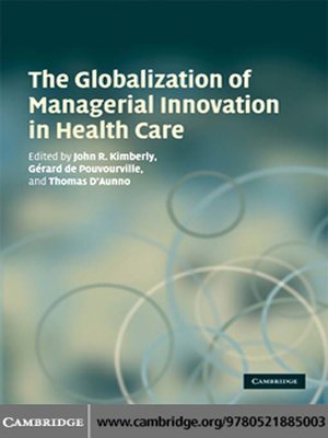 cover image of The Globalization of Managerial Innovation in Health Care